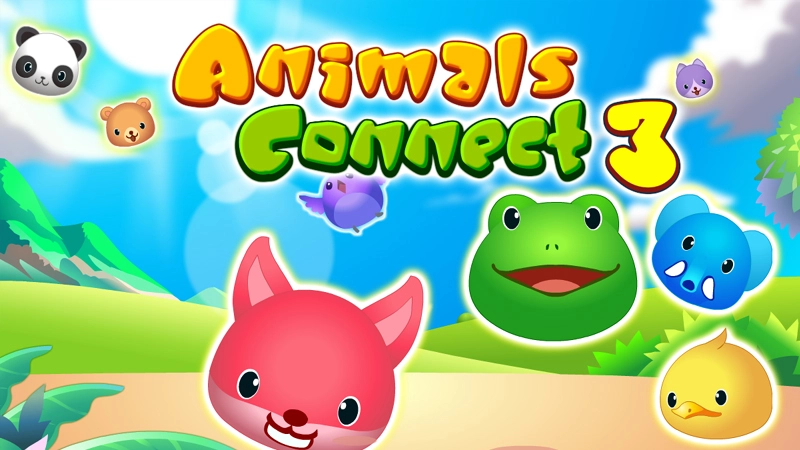 Animals Connect 3 game