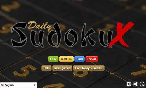 Daily Sudoku X game
