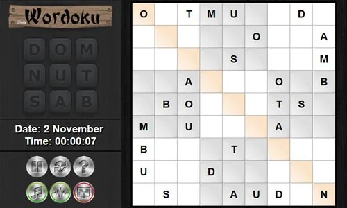 Daily Wordoku game