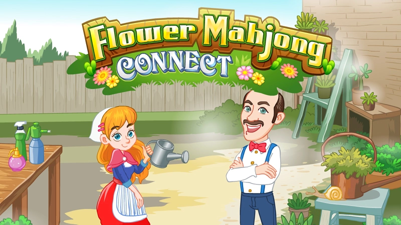Flower Mahjong Connect game