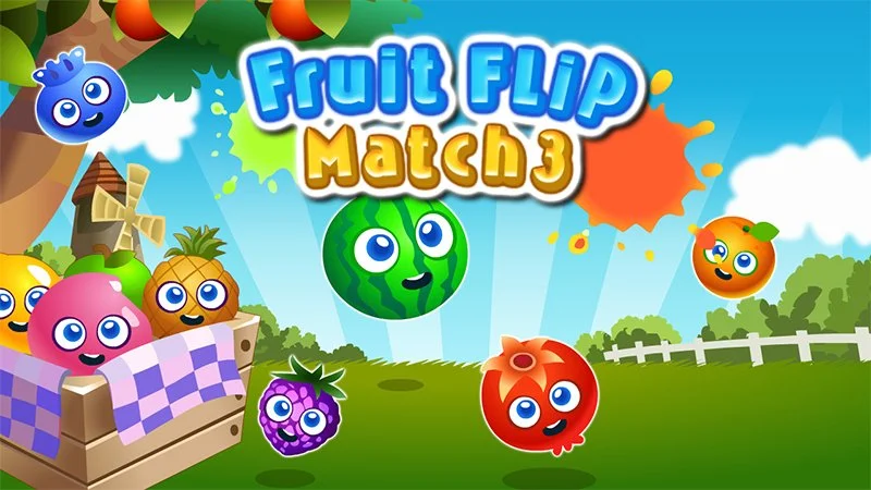 Fruit Flip Match 3 game