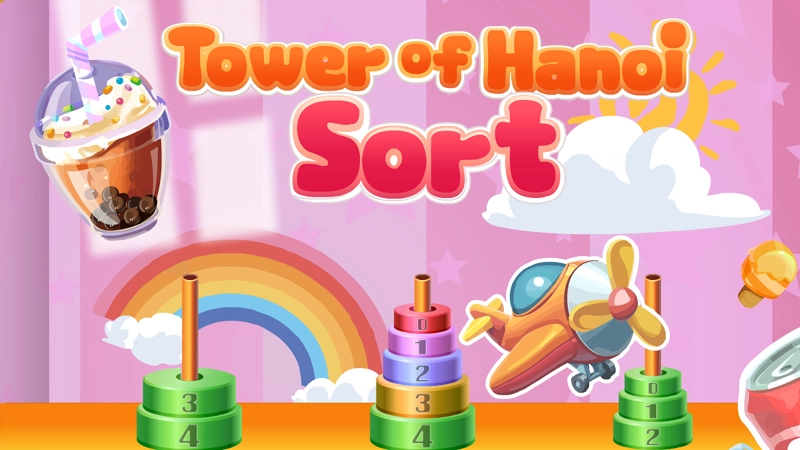 Tower of Hanoi Sort game
